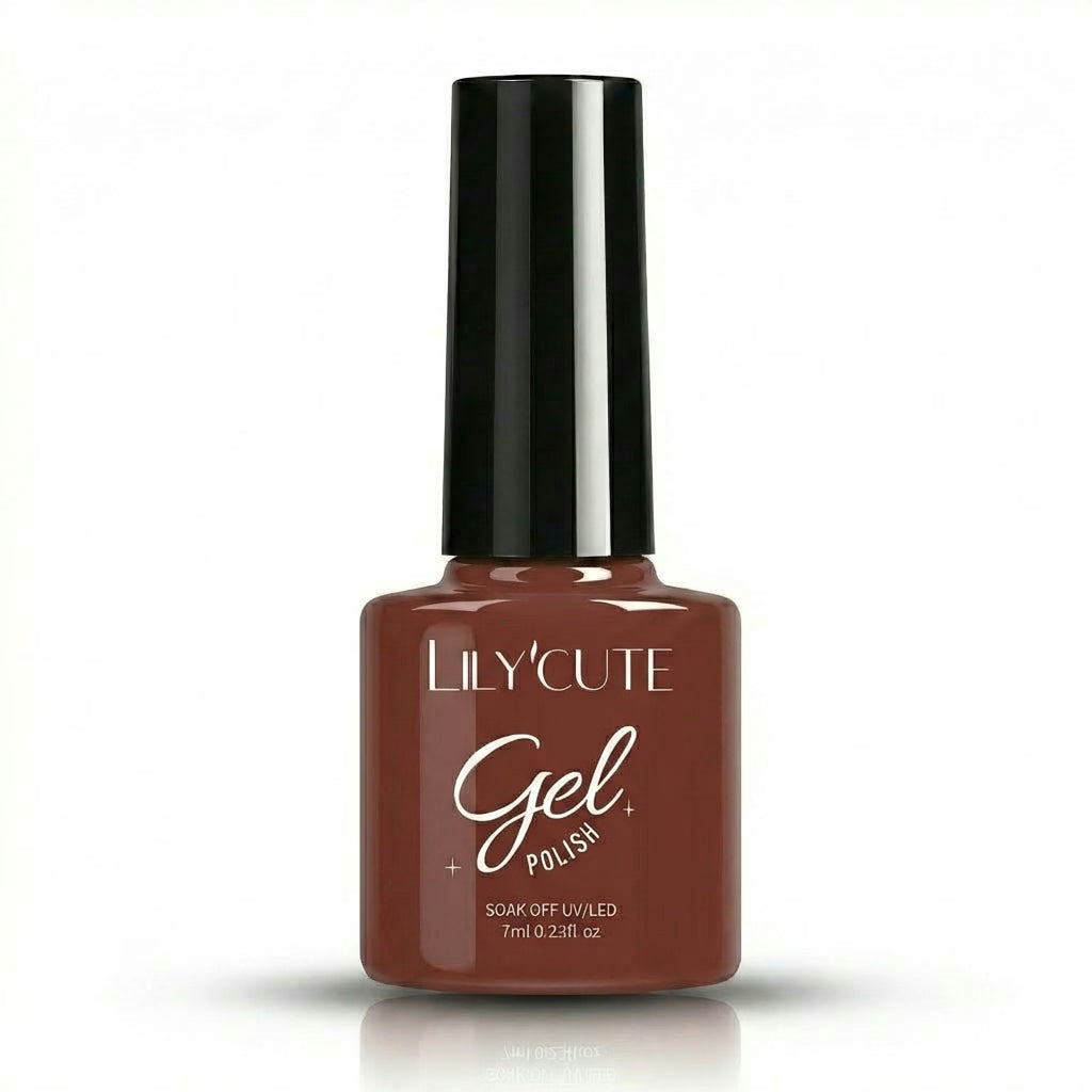 Brick Red Nail Gel Polish 7ml - Main Bottle