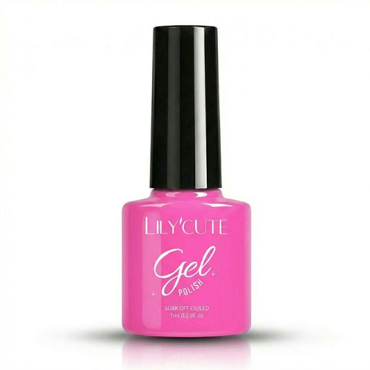 Bright Pink Nail Gel Polish 7ml - Main Bottle