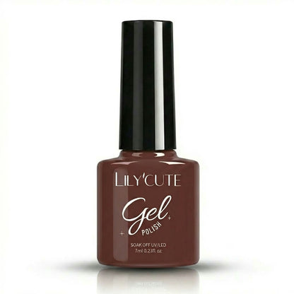 Burgundy Brown Nail Gel Polish 7ml - Main Bottle