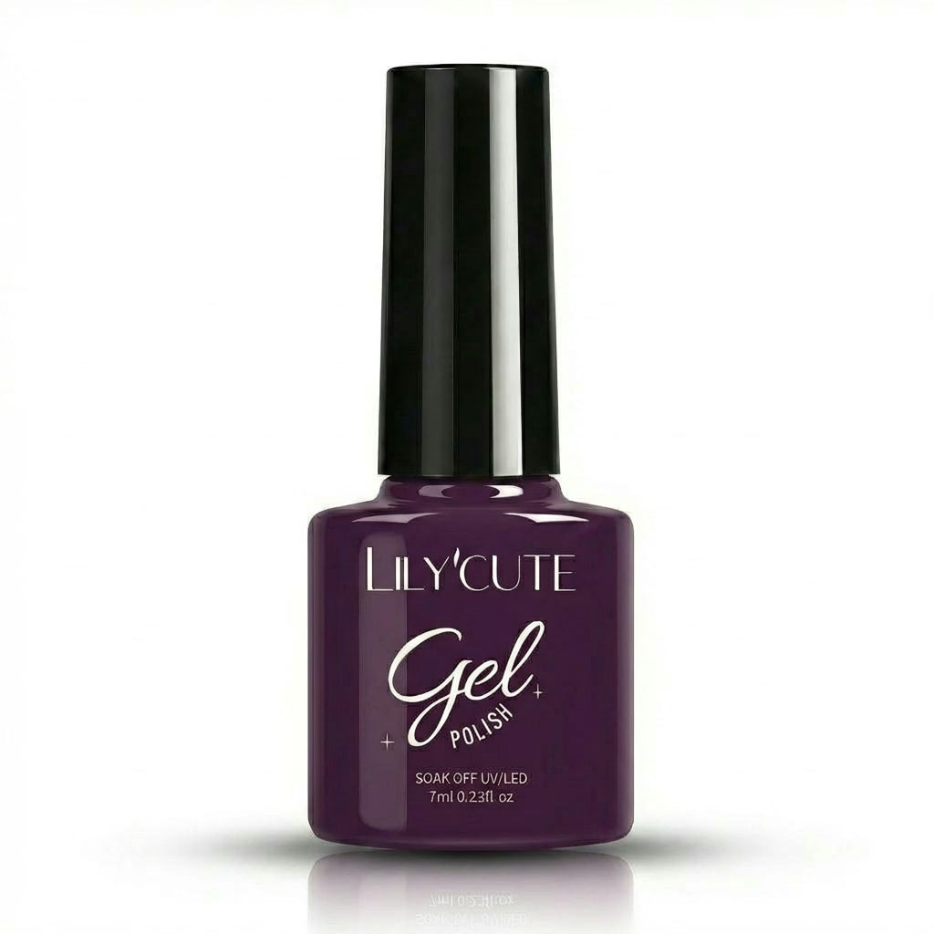 Deep Plum Nail Gel Polish 7ml - Main Bottle