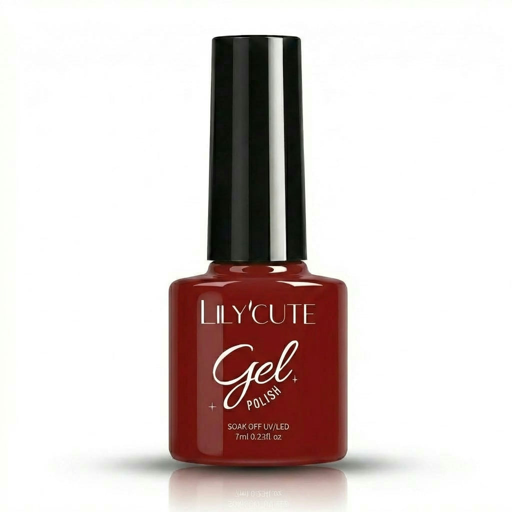 Deep Red Nail Gel Polish 7ml - Main Bottle