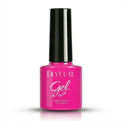 Electric Pink Nail Gel Polish 7ml - Main Bottle