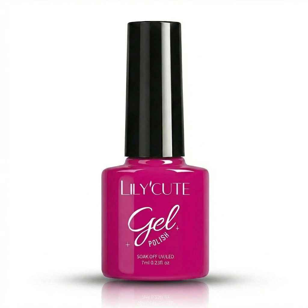 Hot Magenta Nail Gel Polish 7ml - Main Bottle
