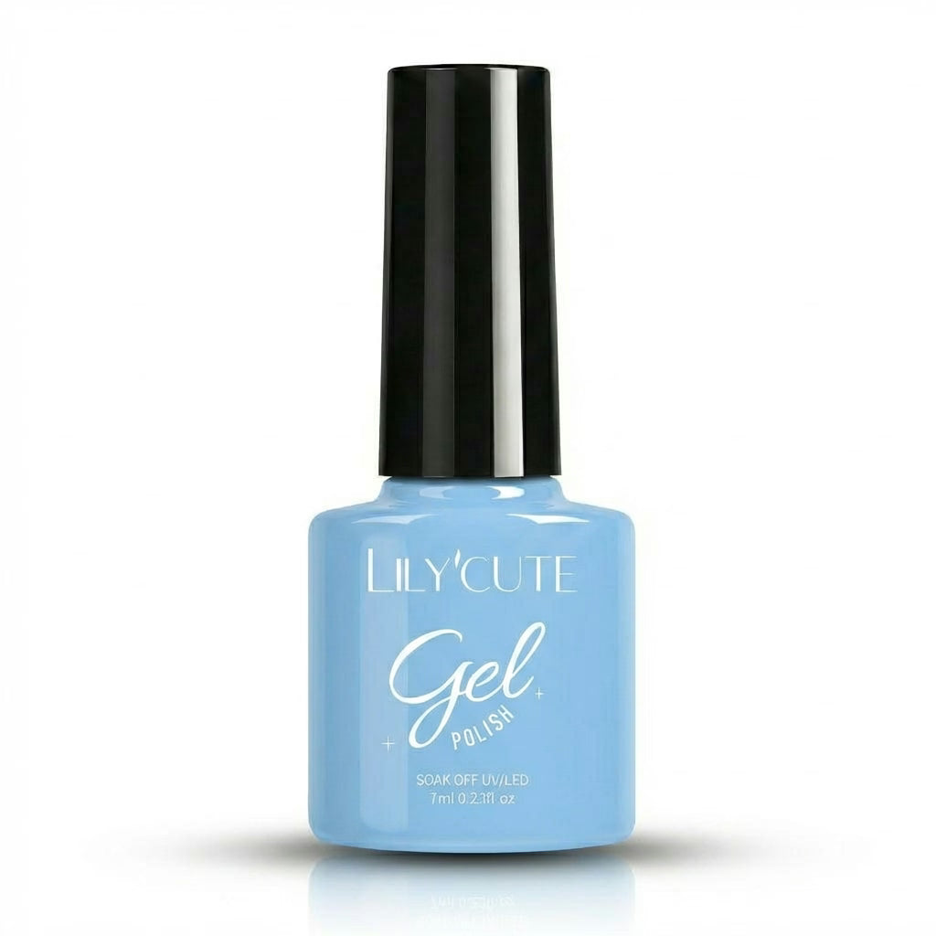 Light Powder Blue Nail Gel Polish 7ml - Main Bottle
