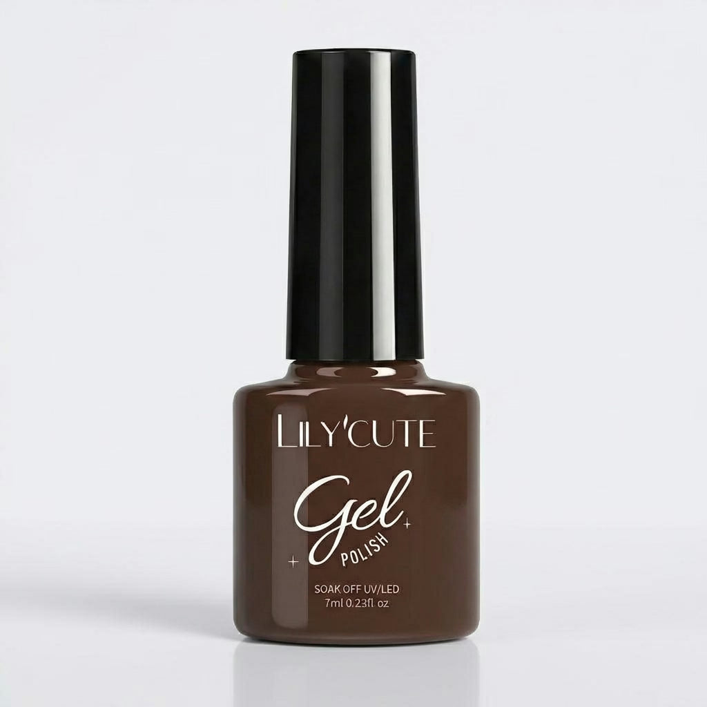 Mocha Brown Nail Gel Polish 7ml - Main Bottle