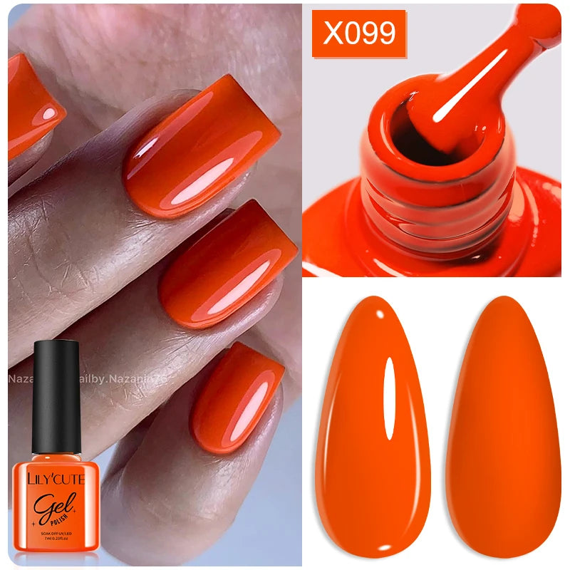 Deep Plum Nail Gel Polish 7ml (X040) UV LED - LILYCUTE