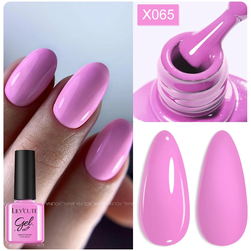 Deep Plum Nail Gel Polish 7ml (X040) UV LED - LILYCUTE