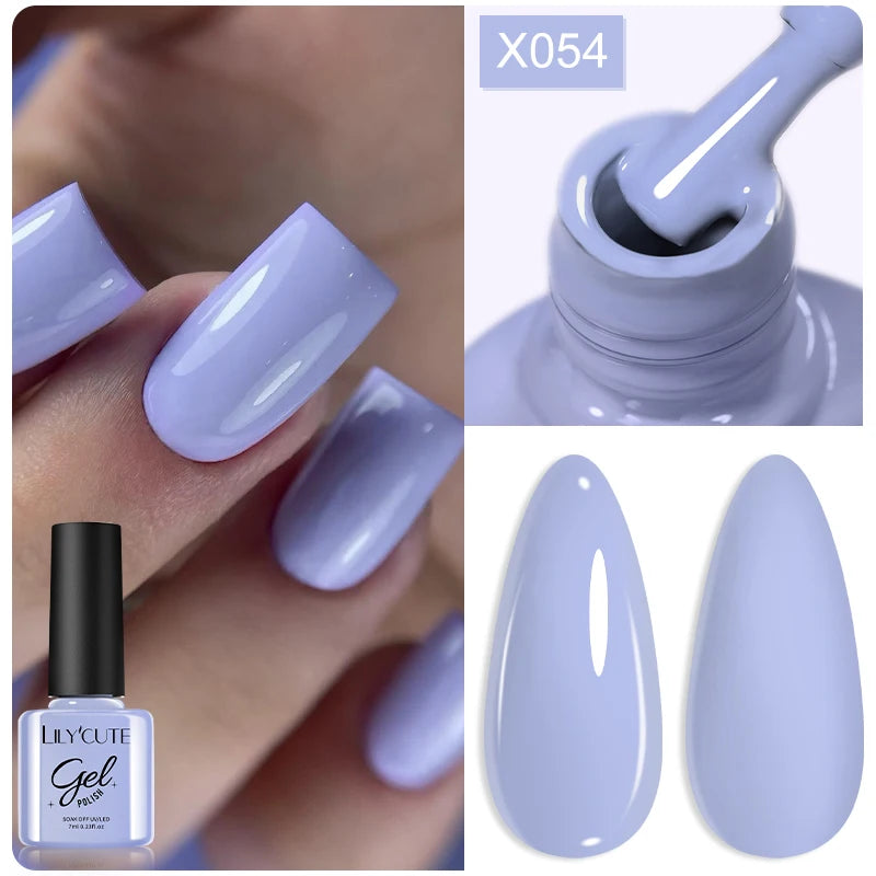 Deep Plum Nail Gel Polish 7ml (X040) UV LED - LILYCUTE