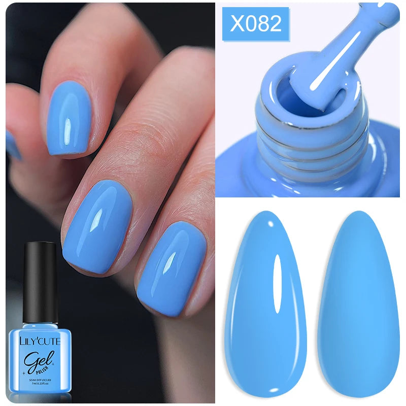 Deep Plum Nail Gel Polish 7ml (X040) UV LED - LILYCUTE
