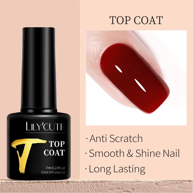 Deep Plum Nail Gel Polish 7ml (X040) UV LED - LILYCUTE