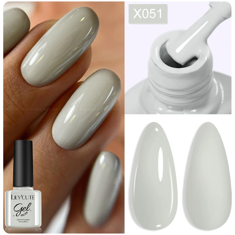 Deep Plum Nail Gel Polish 7ml (X040) UV LED - LILYCUTE