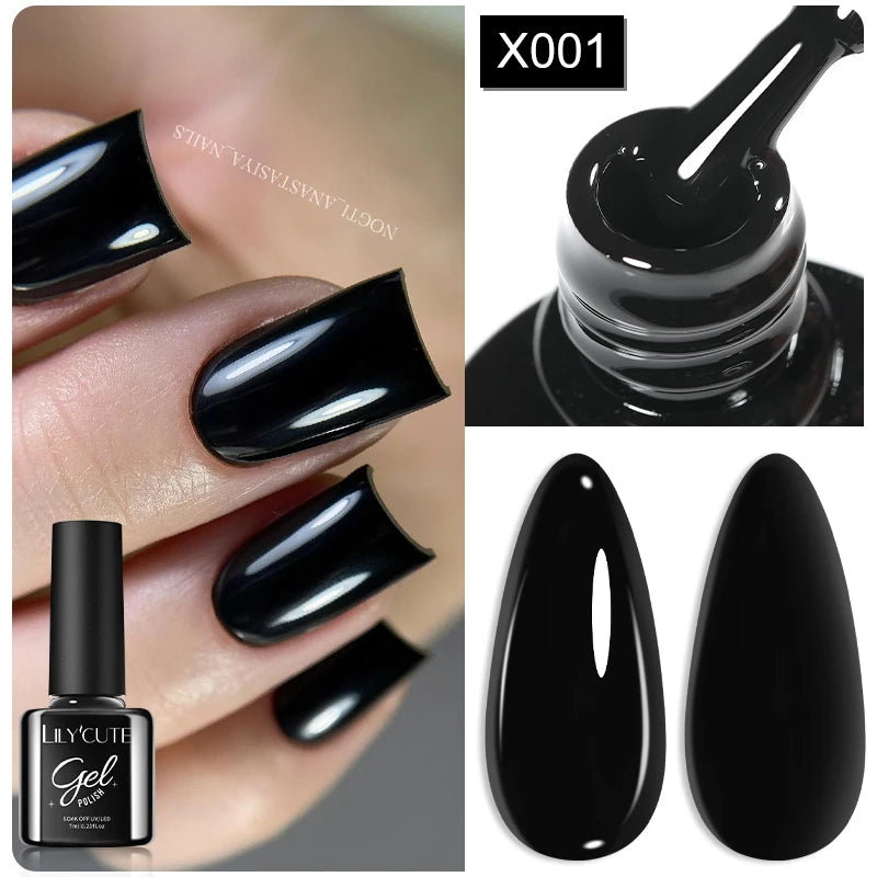 Deep Plum Nail Gel Polish 7ml (X040) UV LED - LILYCUTE