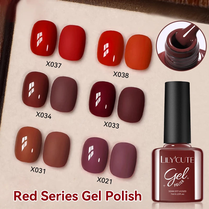Deep Plum Nail Gel Polish 7ml (X040) UV LED - LILYCUTE