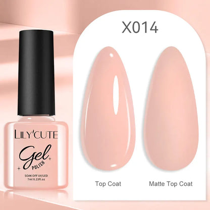 Deep Plum Nail Gel Polish 7ml (X040) UV LED - LILYCUTE