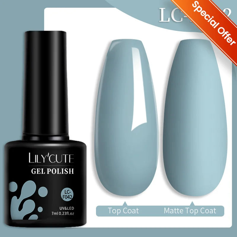 Deep Plum Nail Gel Polish 7ml (X040) UV LED - LILYCUTE