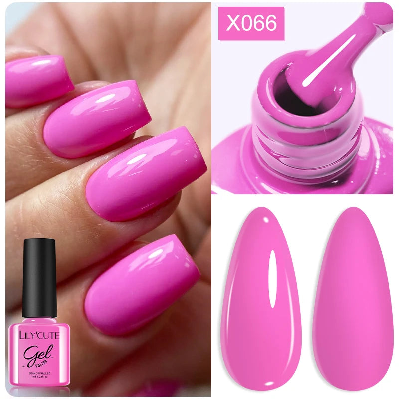 Deep Plum Nail Gel Polish 7ml (X040) UV LED - LILYCUTE