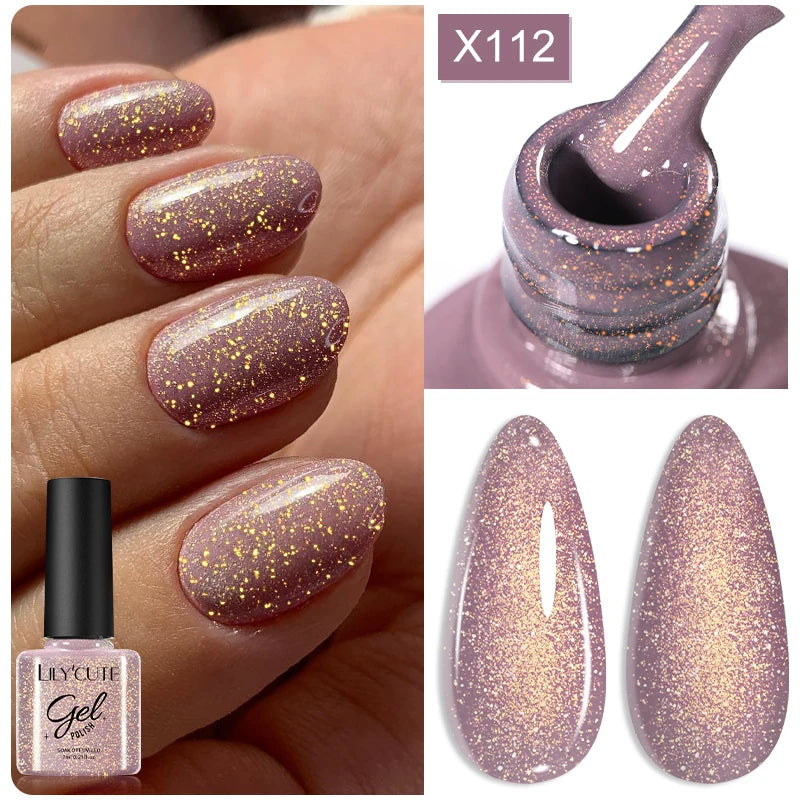 Deep Plum Nail Gel Polish 7ml (X040) UV LED - LILYCUTE