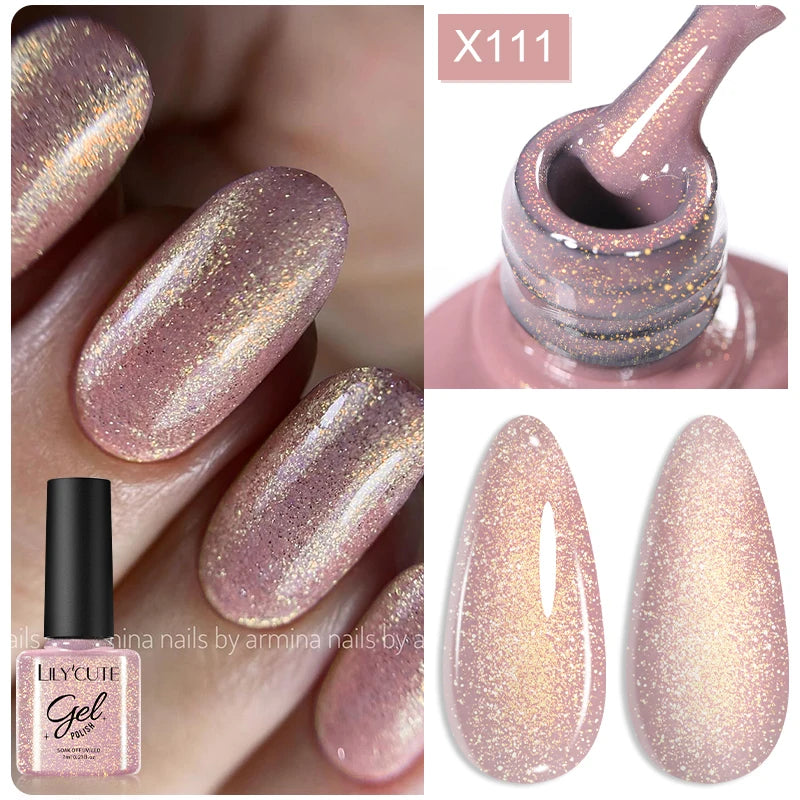 Deep Plum Nail Gel Polish 7ml (X040) UV LED - LILYCUTE
