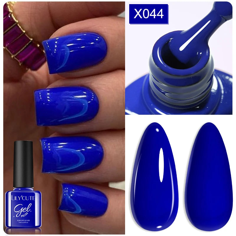 Deep Plum Nail Gel Polish 7ml (X040) UV LED - LILYCUTE