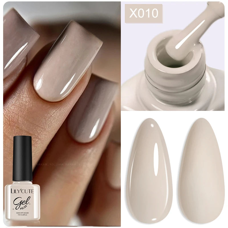 Deep Plum Nail Gel Polish 7ml (X040) UV LED - LILYCUTE