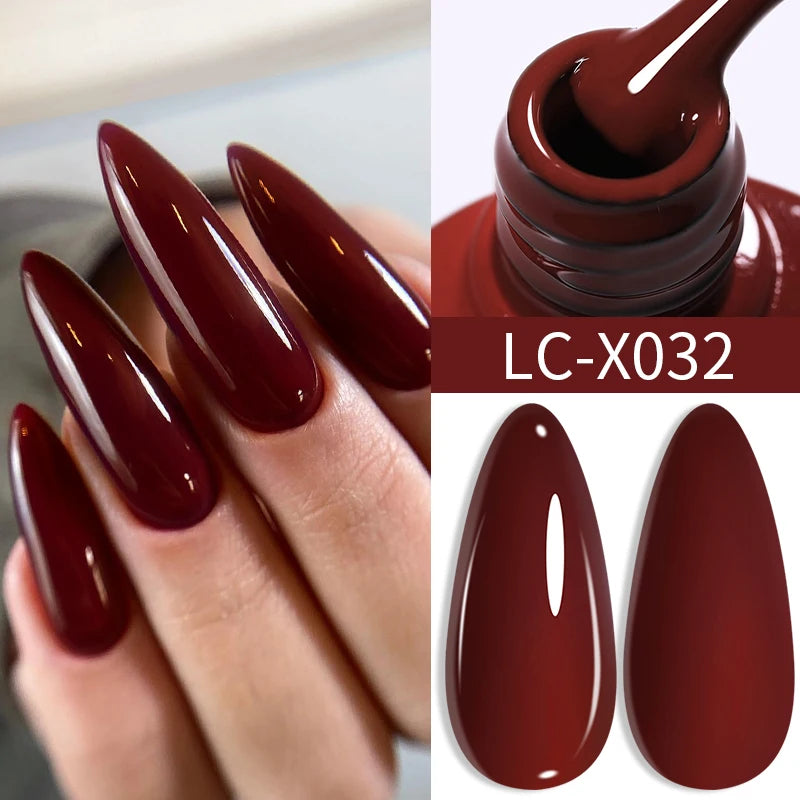 Deep Plum Nail Gel Polish 7ml (X040) UV LED - LILYCUTE
