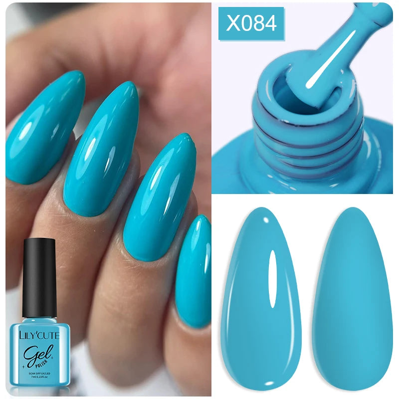 Deep Plum Nail Gel Polish 7ml (X040) UV LED - LILYCUTE