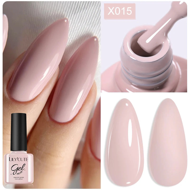 Deep Plum Nail Gel Polish 7ml (X040) UV LED - LILYCUTE
