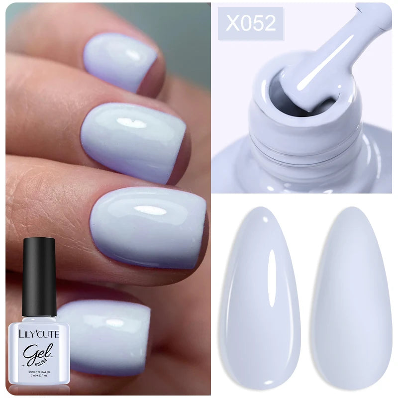 Deep Plum Nail Gel Polish 7ml (X040) UV LED - LILYCUTE