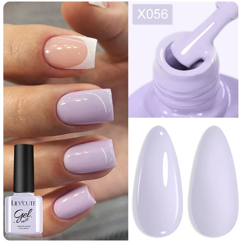 Deep Plum Nail Gel Polish 7ml (X040) UV LED - LILYCUTE