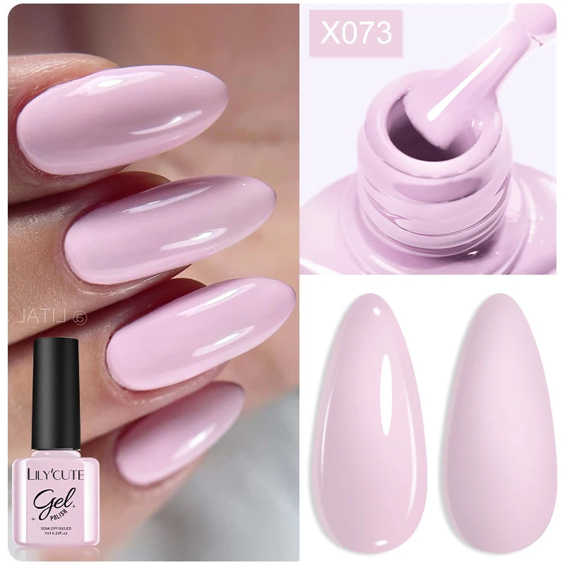 Deep Plum Nail Gel Polish 7ml (X040) UV LED - LILYCUTE