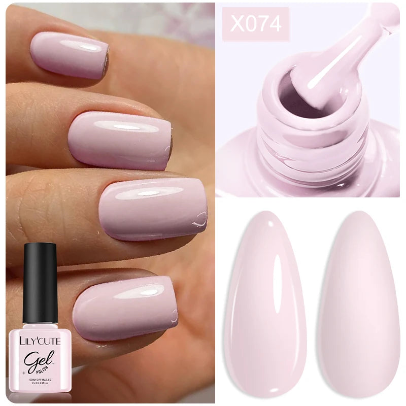 Deep Plum Nail Gel Polish 7ml (X040) UV LED - LILYCUTE
