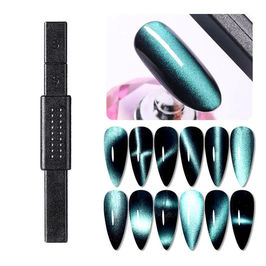 2 in 1 Double Headed Nail Art Magnet Stick 9D Cat Magnetic Gel for Nail Gel Polish Line Strip Effect Strong Magnetic Pen Tools