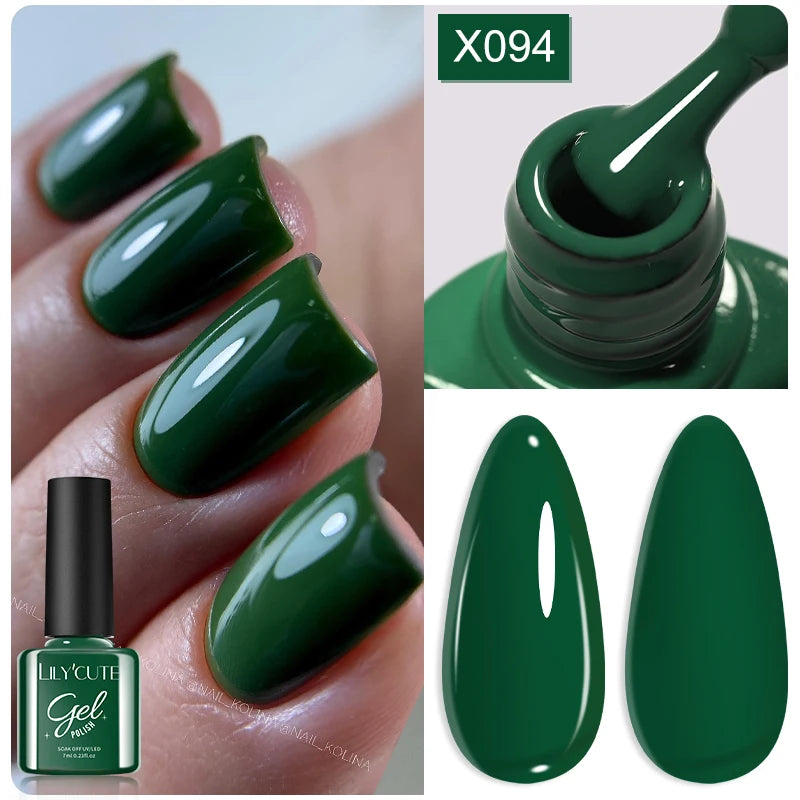 Deep Plum Nail Gel Polish 7ml (X040) UV LED - LILYCUTE