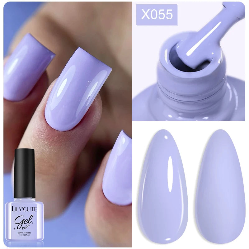 Deep Plum Nail Gel Polish 7ml (X040) UV LED - LILYCUTE