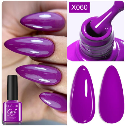 Deep Plum Nail Gel Polish 7ml (X040) UV LED - LILYCUTE