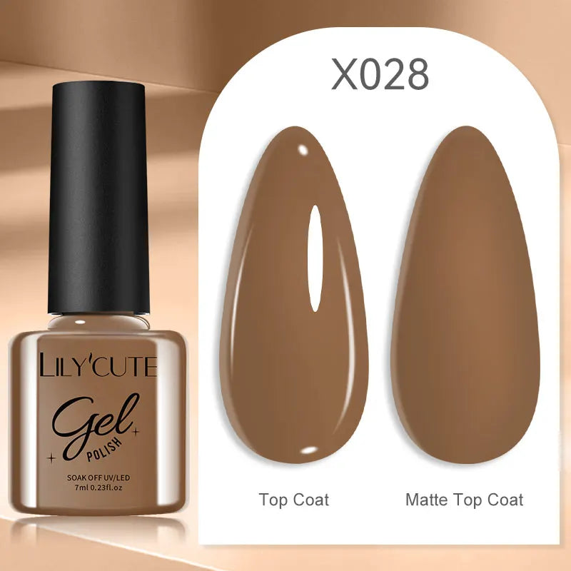 Deep Plum Nail Gel Polish 7ml (X040) UV LED - LILYCUTE