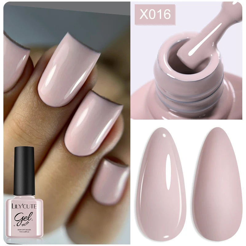 Deep Plum Nail Gel Polish 7ml (X040) UV LED - LILYCUTE