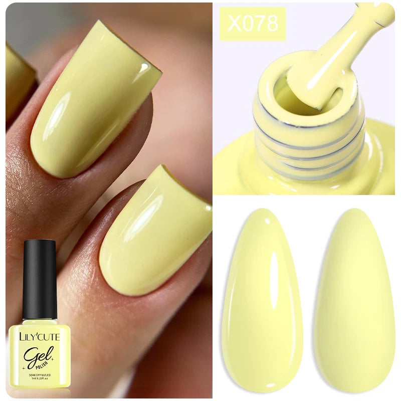 Deep Plum Nail Gel Polish 7ml (X040) UV LED - LILYCUTE