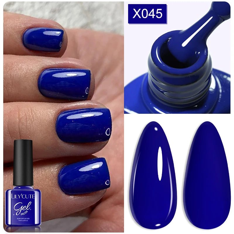 Deep Plum Nail Gel Polish 7ml (X040) UV LED - LILYCUTE