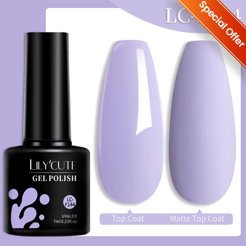 Deep Plum Nail Gel Polish 7ml (X040) UV LED - LILYCUTE