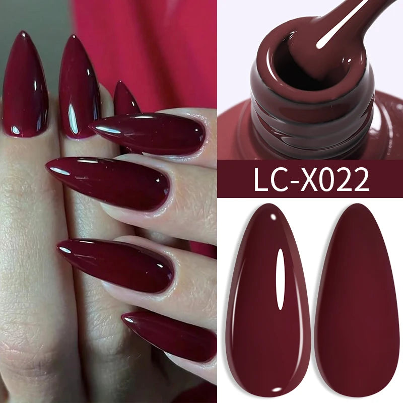 Deep Plum Nail Gel Polish 7ml (X040) UV LED - LILYCUTE
