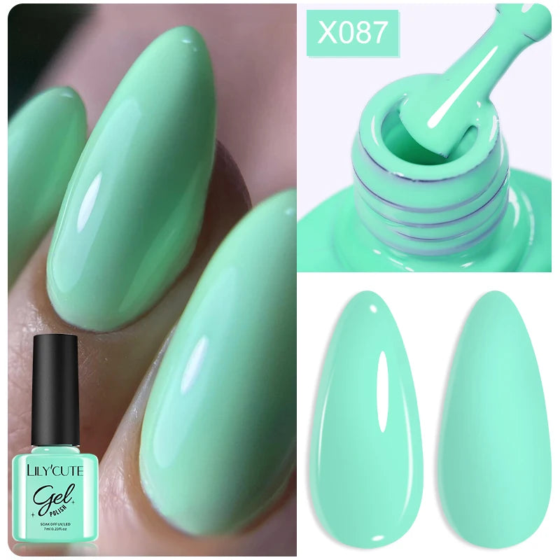 Deep Plum Nail Gel Polish 7ml (X040) UV LED - LILYCUTE