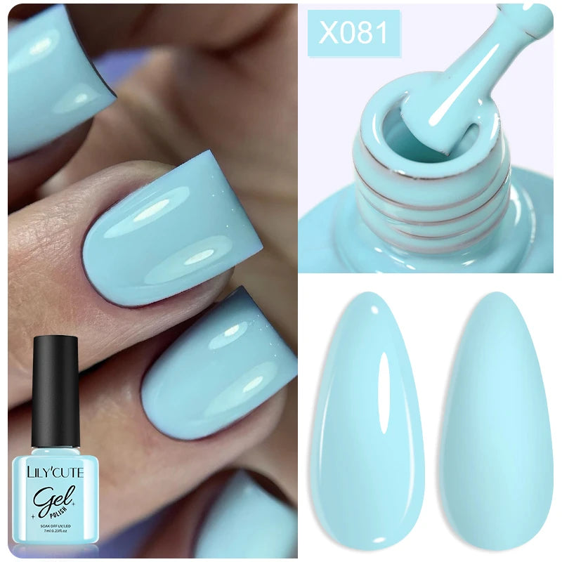 Deep Plum Nail Gel Polish 7ml (X040) UV LED - LILYCUTE