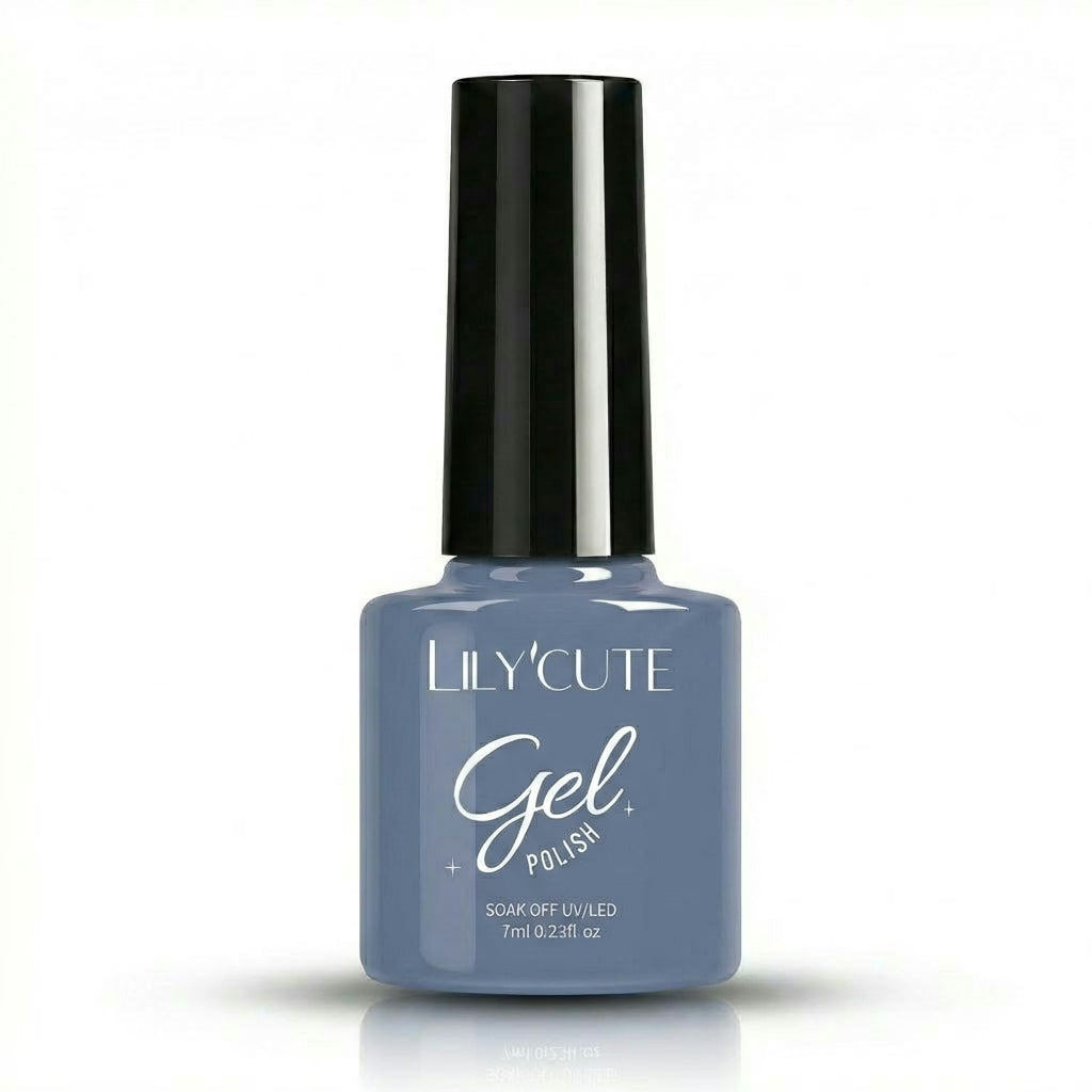 Steel Blue Nail Gel Polish 7ml - Main Bottle