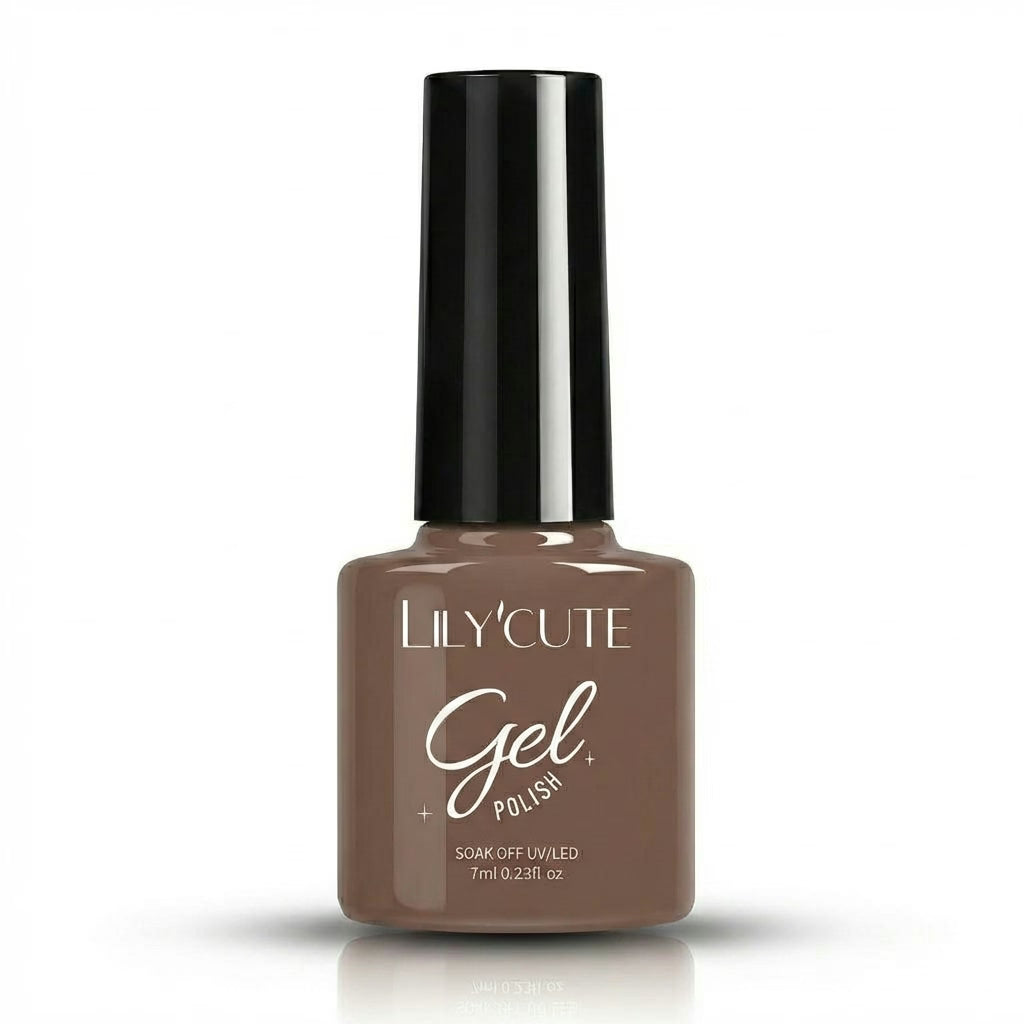Warm Brown Nail Gel Polish 7ml - Main Bottle
