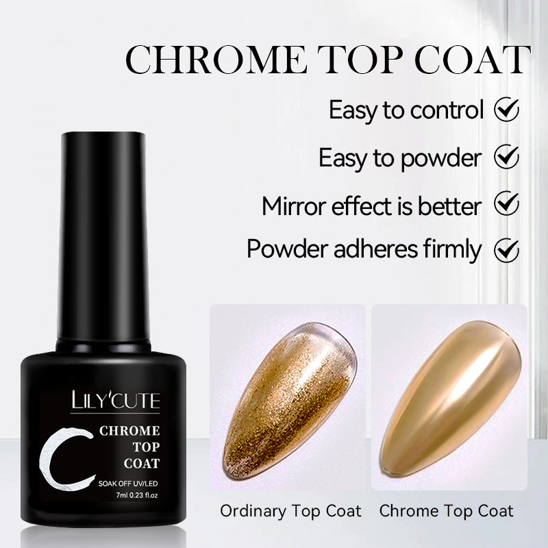 LILYCUTE Chrome Top Coat Gel 7ml