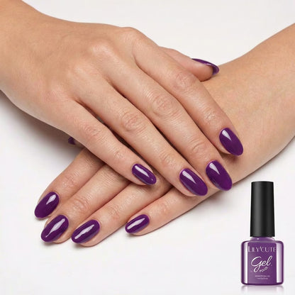 LILYCUTE Amethyst Nail Gel Polish 7ml (X059) UV LED - LILYCUTE - Two Hands Swatch