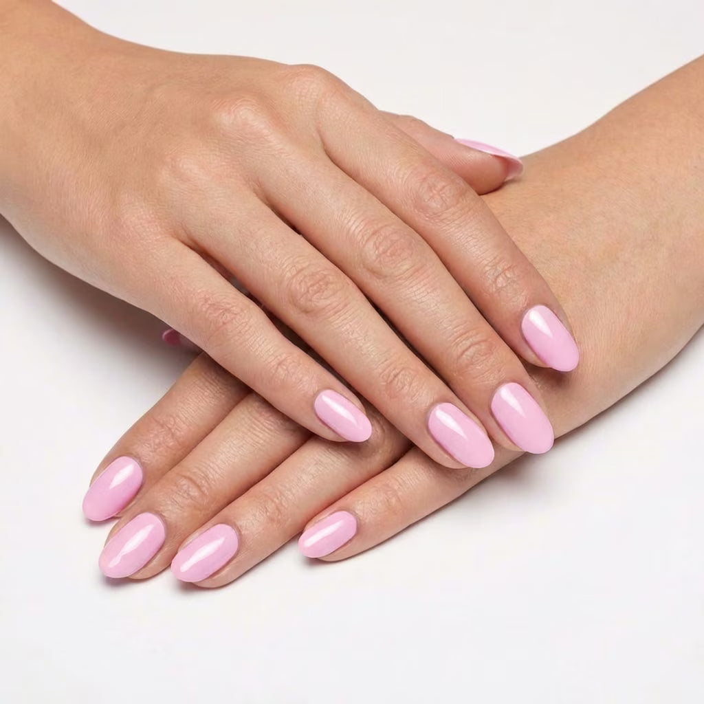 LILYCUTE Baby Pink Nail Gel Polish 7ml (X069) UV LED - LILYCUTE - Two Hands Swatch