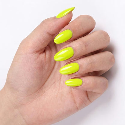 LILYCUTE Chartreuse Nail Gel Polish 7ml (X098) UV LED - LILYCUTE - Hand Swatch