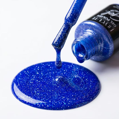 LILYCUTE Cobalt Blue Nail Gel Polish 7ml (X114) UV LED - LILYCUTE - Brush Drip